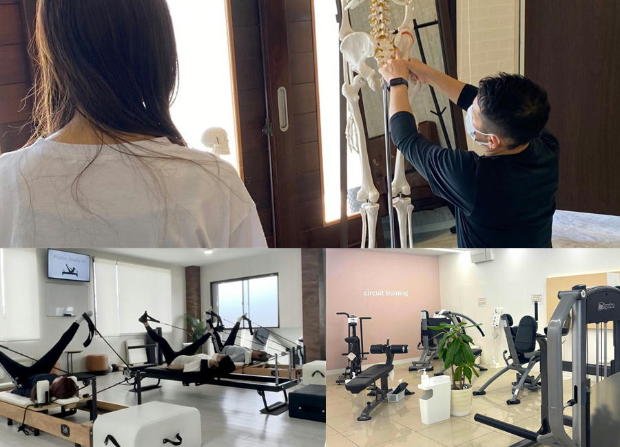 ・藤原施術院　整体、運動で身体をトータルサポート　・女性専用ジム walkfit（豊岡・京丹後  ・ピラティススタジオ ef 心地よく、動きを感じながら整える